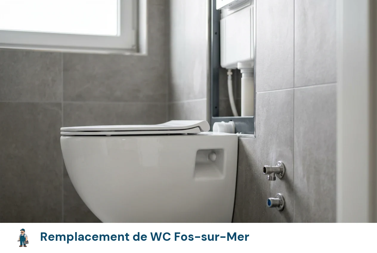 Remplacement de WC à Fos-sur-Mer