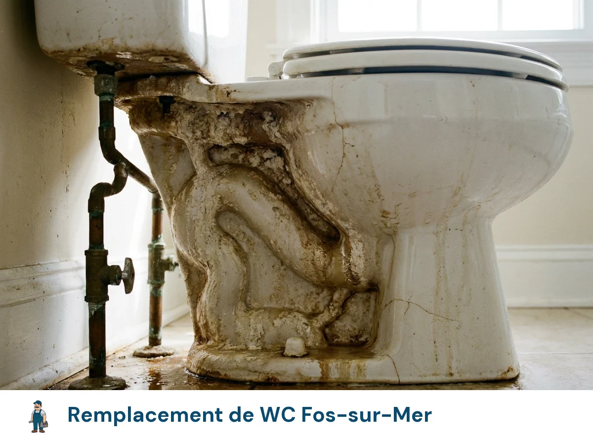 Remplacement de WC à Fos-sur-Mer