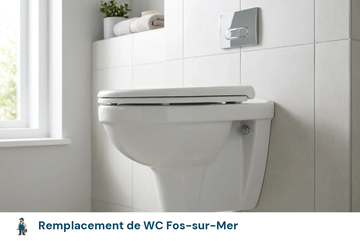 Remplacement de WC à Fos-sur-Mer