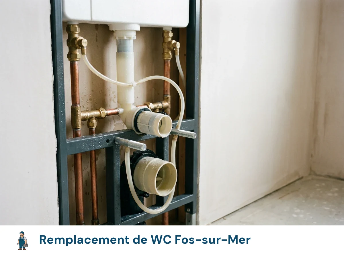 Remplacement de WC à Fos-sur-Mer