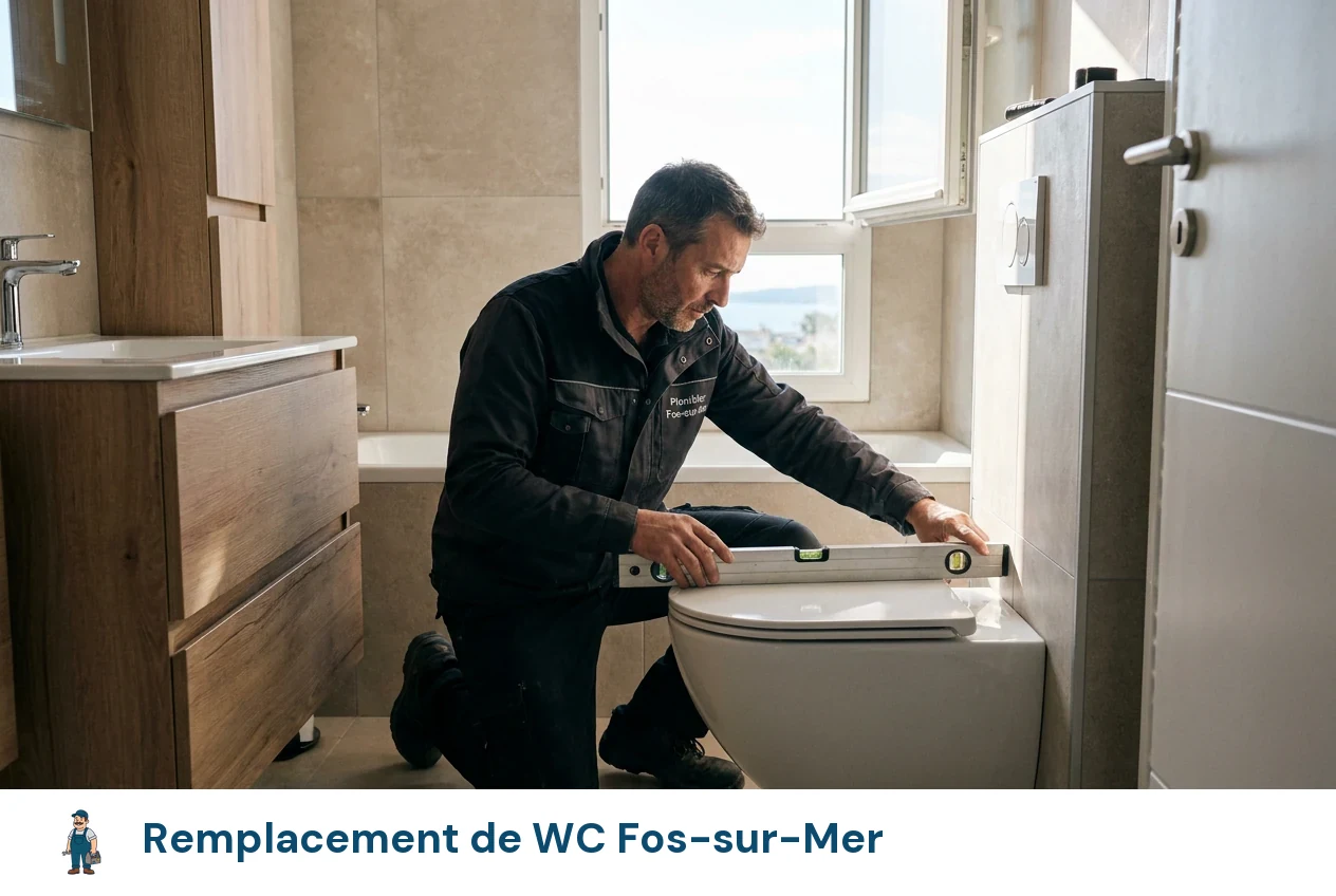 Remplacement de WC à Fos-sur-Mer